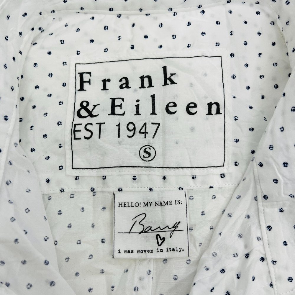Frank & Eileen Barry White Printed Crinkle Shirt - Picture 10 of 12